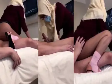 Dipijat Wanita Jilbab Sampe Ngentot Nagih